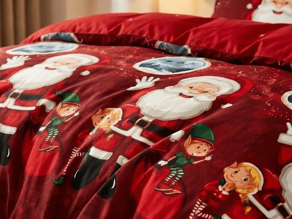 Obliečky z mikrovlákna SANTALAND červené Rozmer obliečky: 70 x 80 cm | 140 x 200 cm