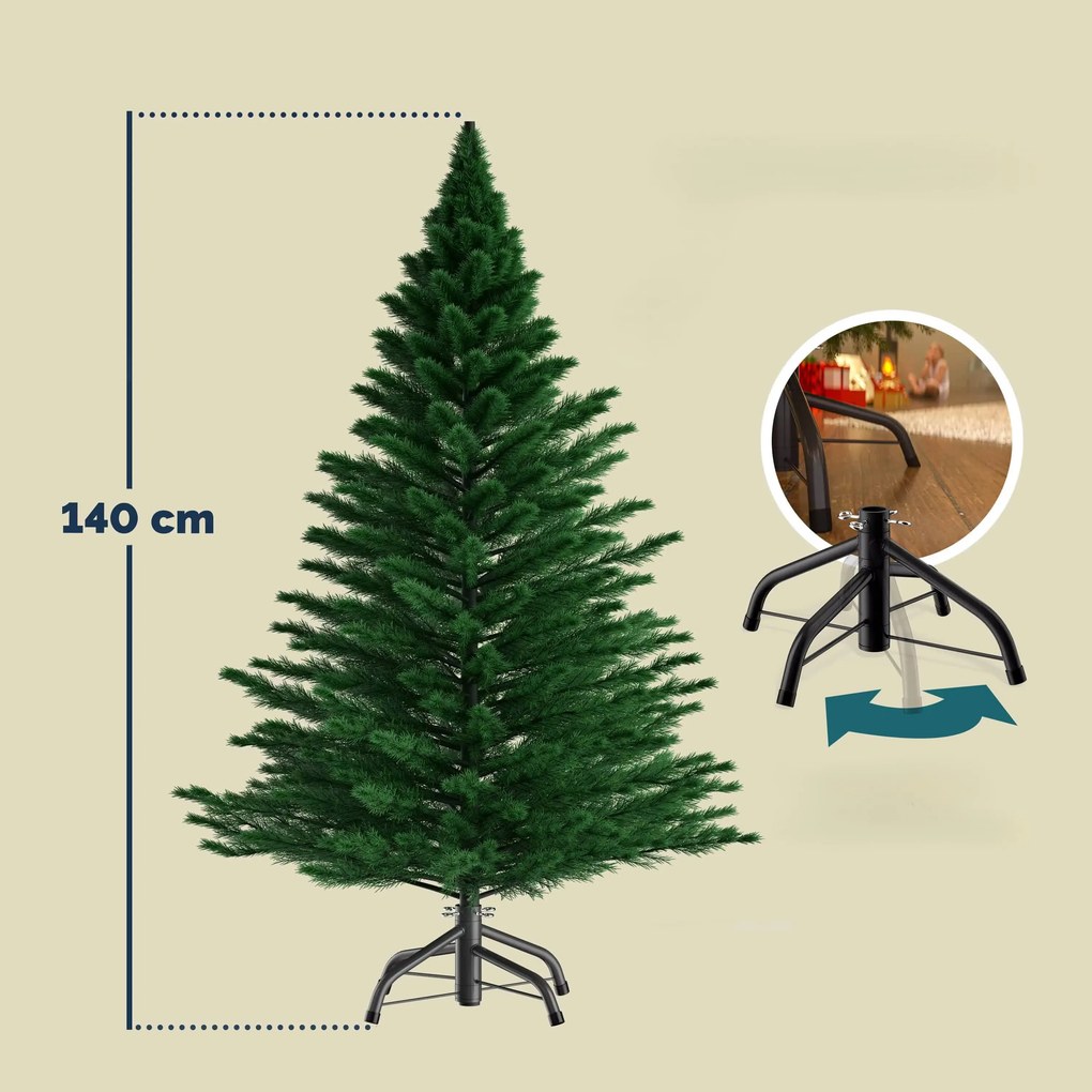 InternetovaZahrada Umelý vianočný stromček 140 cm