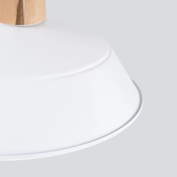 Sollux SL.1321 - Luster na lanku FANO 1xE27/15W/230V pr. 34 cm biela