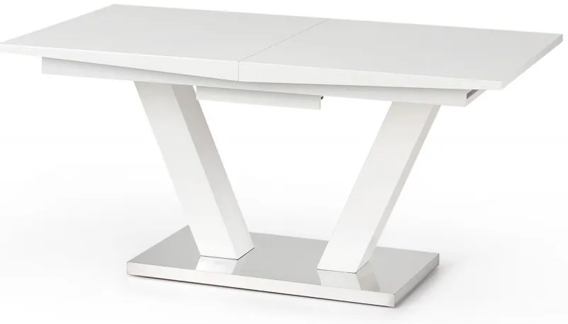 Jedálenský rozkladací stôl Visa 160/200 cm biely
