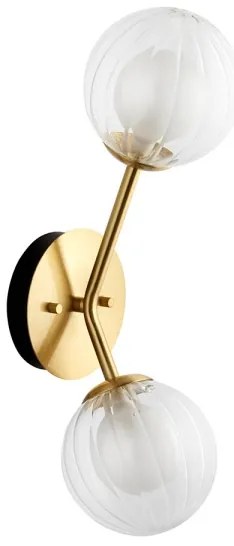 Endon 96691 - Nástenné svietidlo NORTHWEST 2xG9/3W/230V zlaté