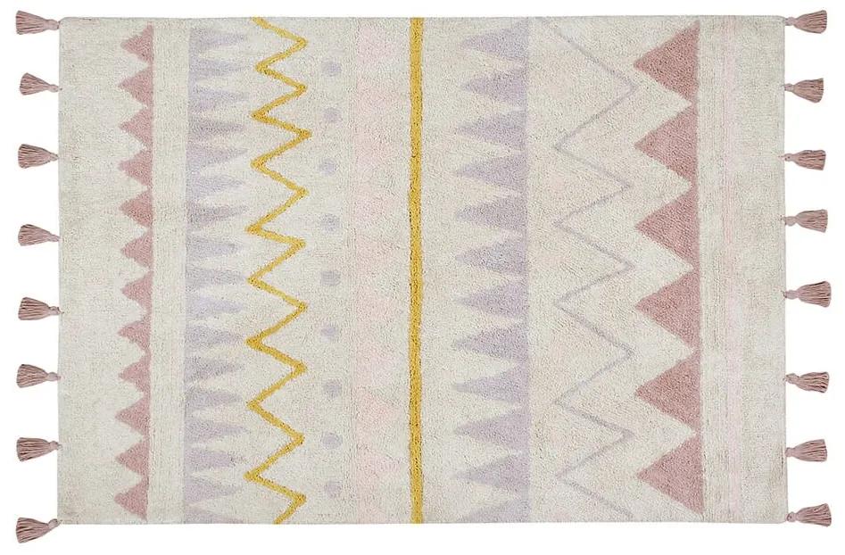 Prateľný koberec tecalzo 120 x 160 cm ružový MUZZA