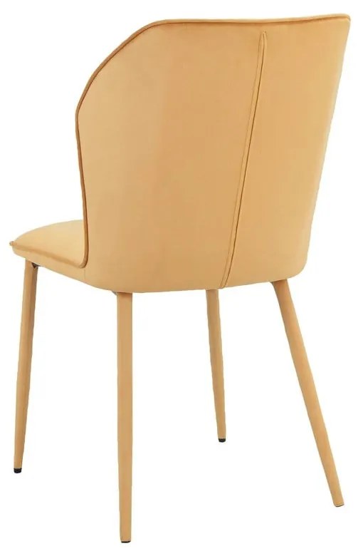 Žlté zamatové jedálenské stoličky v súprave 2 ks Wilma – Støraa