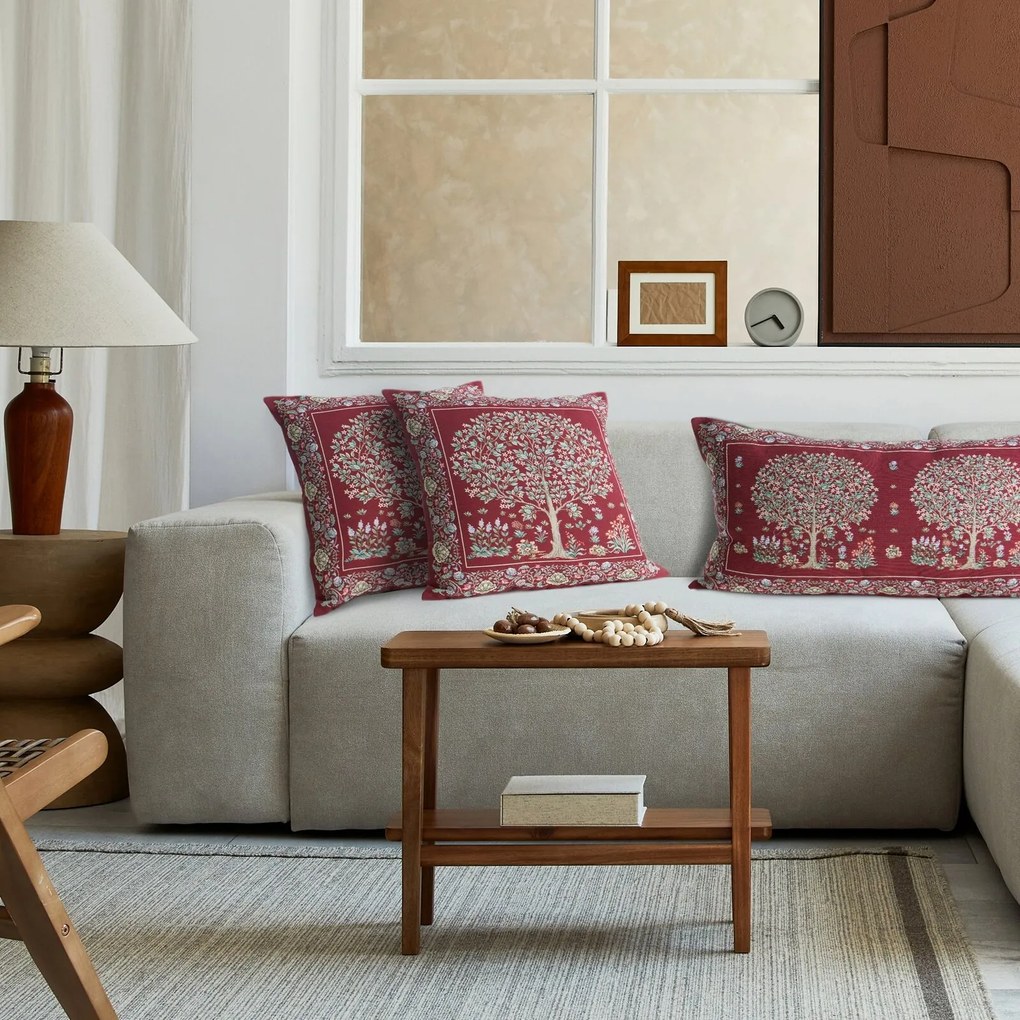 GOBELÍNOVÁ DEKORAČNÁ OBLIEČKA NA VANKÚŠ FESTIVE VERDE1 45X45 CM VZOROVANÁ