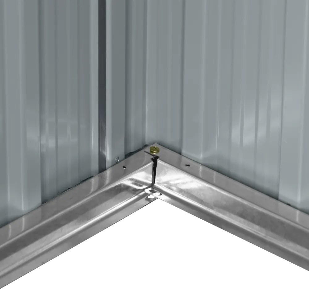 Záhradný domček BestBerg ZD-67A / 4,3 m² / 197 × 217 × 202 cm / antracitový