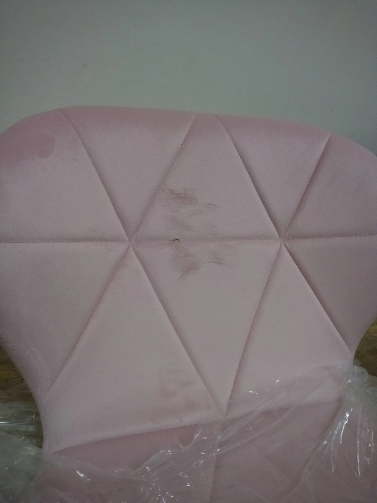 AKCE Púdrovo ružové kancelárske kreslo AVOLA VELVET II. akosť