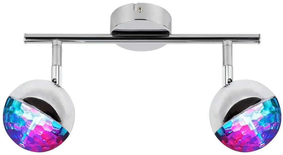 Candellux PARTY Spot 2X3W LED RGB Chrome 92-67760