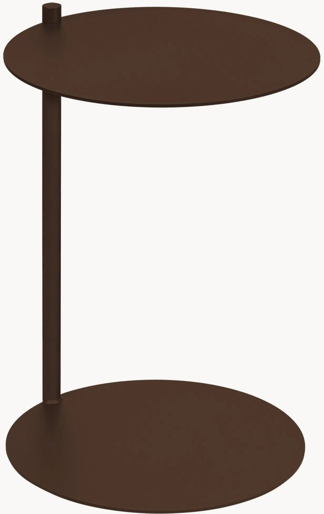 Okrúhly kovový pomocný stolík Ande