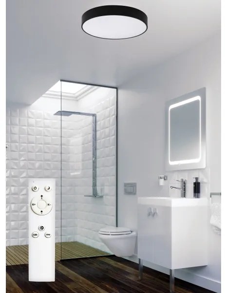 Top Light-LED Kúpeľ. stropné svietidlo PETAL LED/48W/230V IP44 pr.48 cm černá+DO