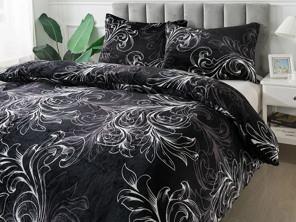 XPOSE® Mikroplyšové obliečky RAMADA Exclusive - čierne / biele