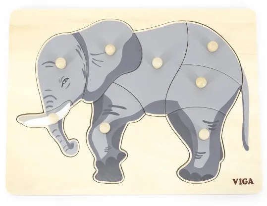 Puzzle na podložke s rúčkami 44601 slon
