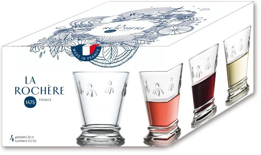 Poháre v súprave 4 ks 260 ml Abeille – La Rochére