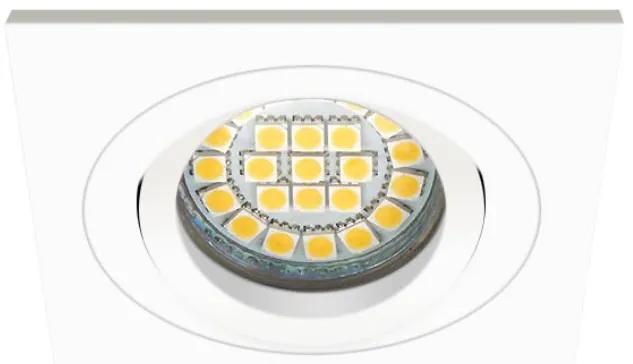 KANLUX Podhľadové bodové osvetlenie OLLEN L50, 1xGX5, 3, 50W, 9x9cm, hranaté, matne biele