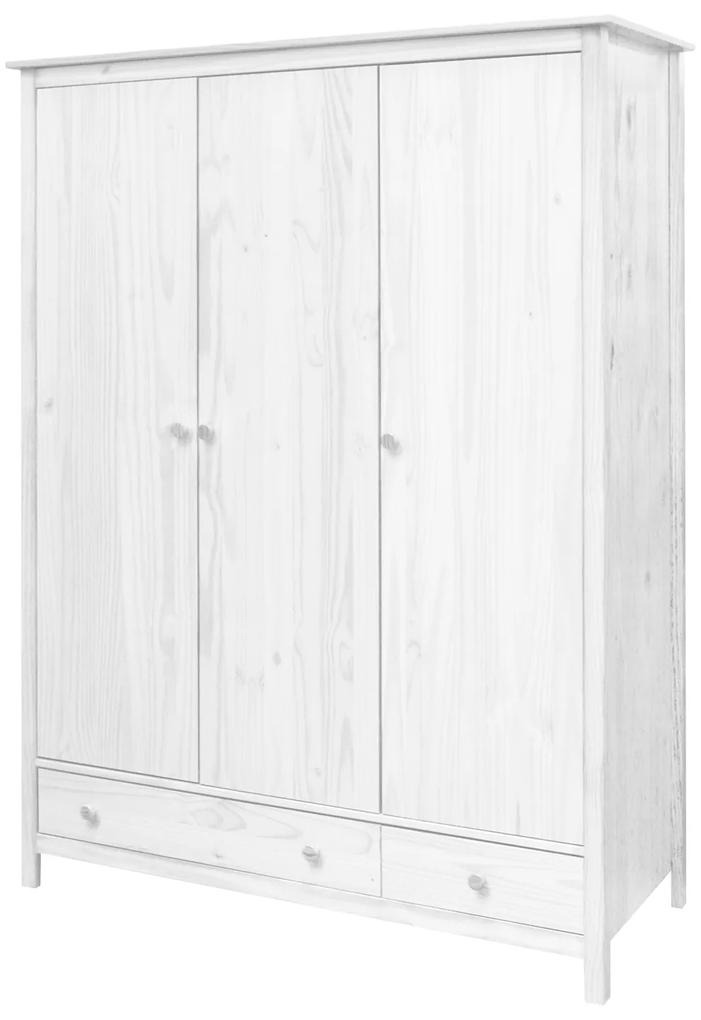 IDEA Skriňa 3-dverová TORINO biela
