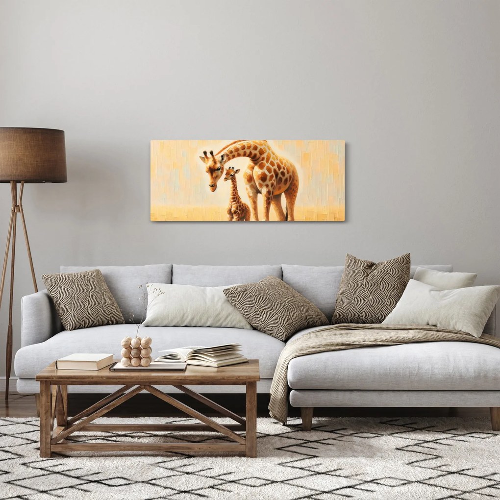 Obraz - Žirafy (120x50 cm)