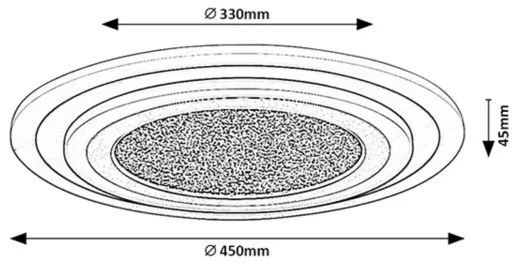Rabalux 71316 - LED stmievateľné stropné svietidlo TANELI 56W/230V 3000/4000/6000K čierne + diaľkové ovládanie