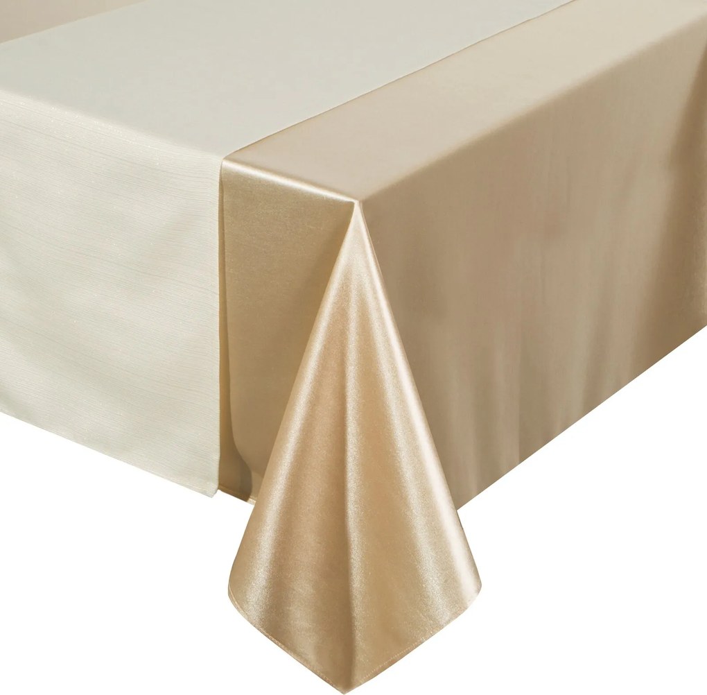 OBRUS GLAMO SADA 140X220 CM, 33X220 CM BÉŽOVÁ