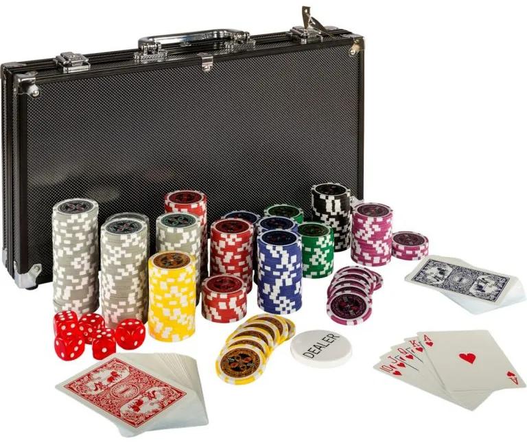 Pokerový set 300 ks žetónov BLACK EDITION 1 - 1 000
