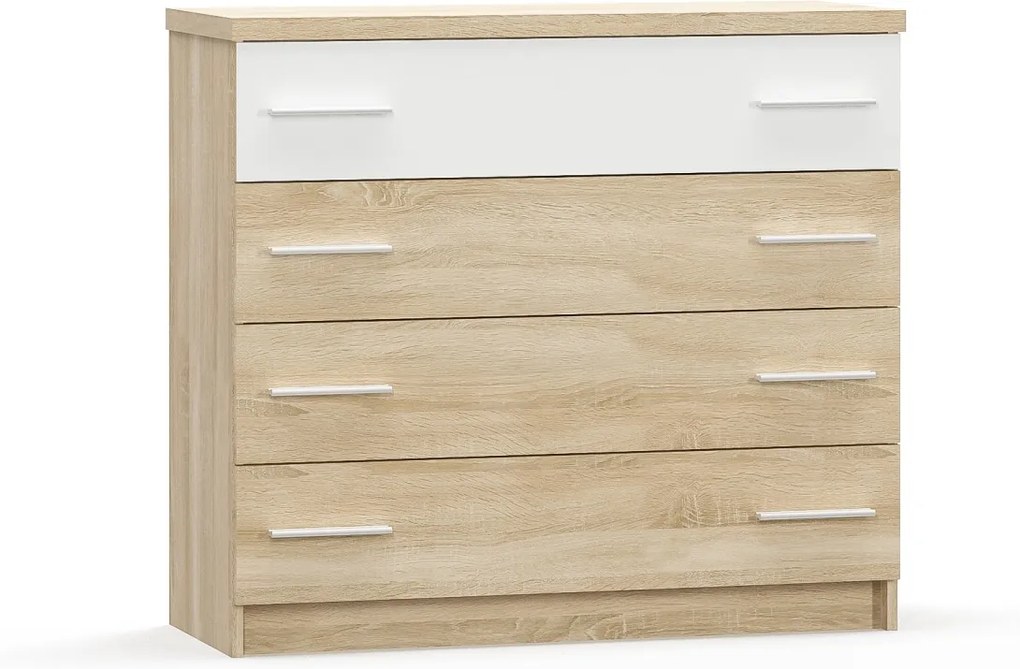 RENAR Markos komoda dub sonoma / biela