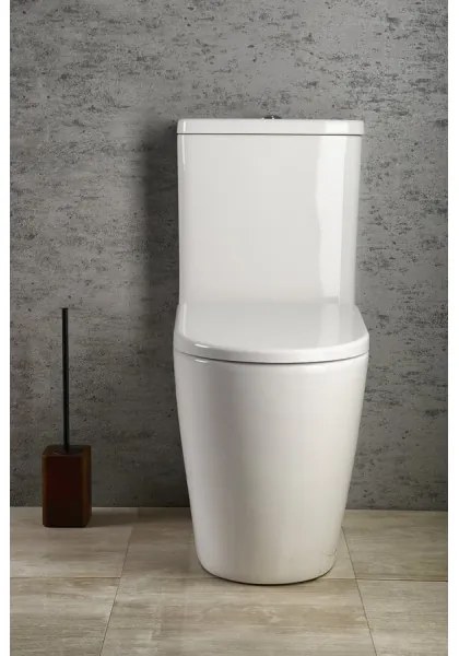 Sapho - Kombinované WC TURKU, spodné/zadné odpadové pripojenie, keramika/biela