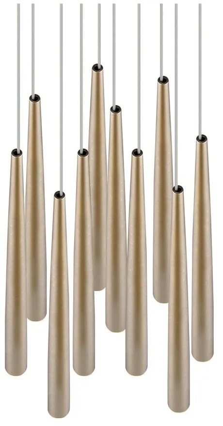 LED závesné svietidlo v zlatej farbe ø 30 cm Cala – Trio Select