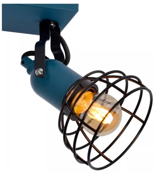 Lucide 08927/02/35 - Bodové svietidlo POLA 2xE27/60W/230V modrá