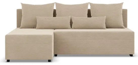 Rohová rozkladacia sedačka FERMO Poso krémová