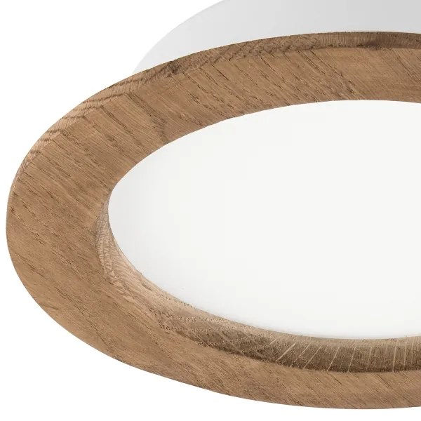 LED podhľadové svietidlo WOODY SPOT LED/16,5W/230V 4000K orech Ø18,5 cm