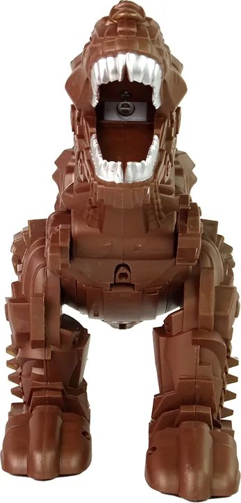 LEAN Toys Dinosaurus Parný projektor na diaľkové ovládanie hnedý