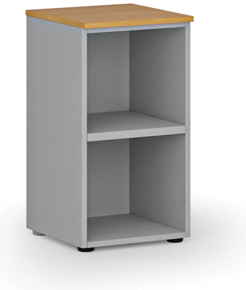Kancelársky regál PRIMO GRAY, 400 x 420 x 740 mm, sivá/buk