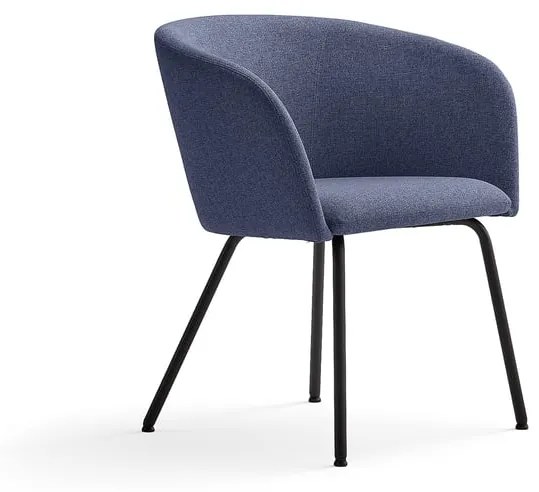 Stolička JOY, čierna, tmavomodrá