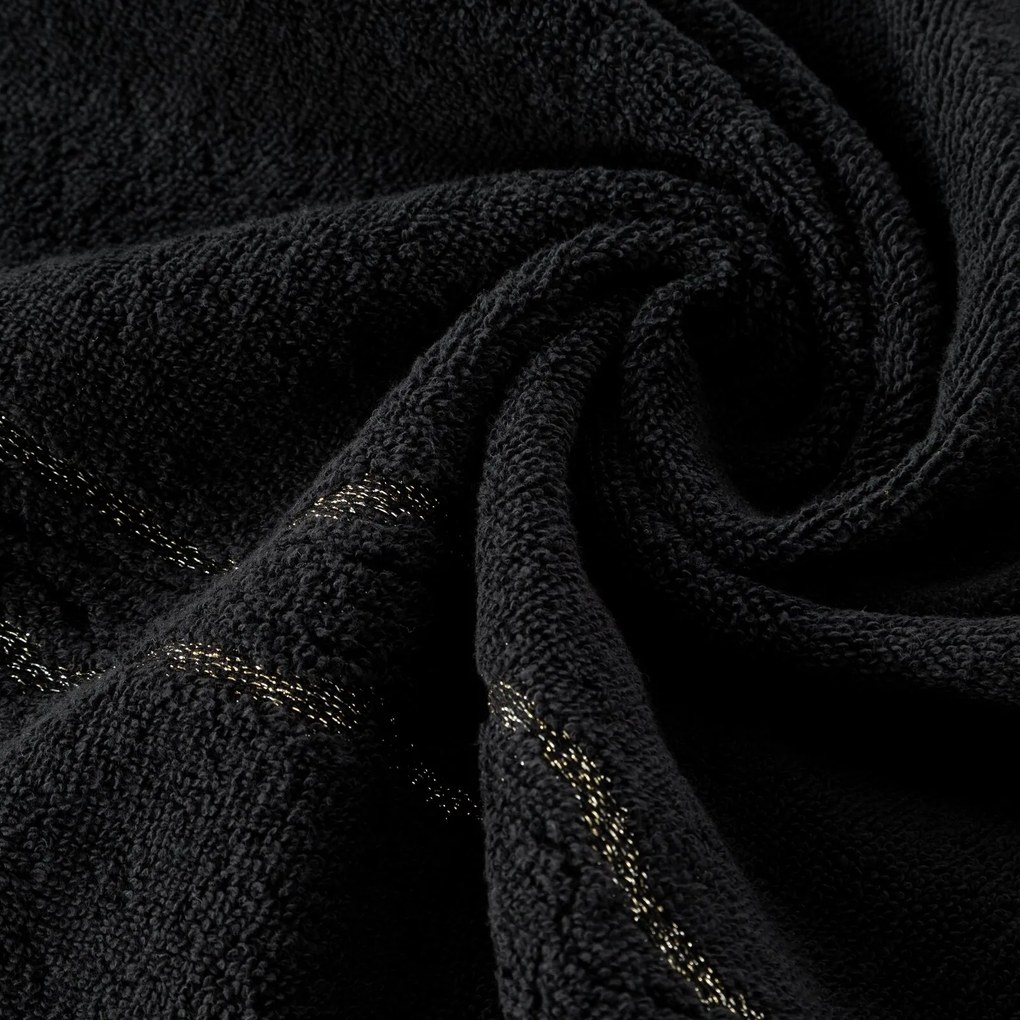 BAVLNENÝ UTERÁK KARIN 30X50 CM ČIERNA