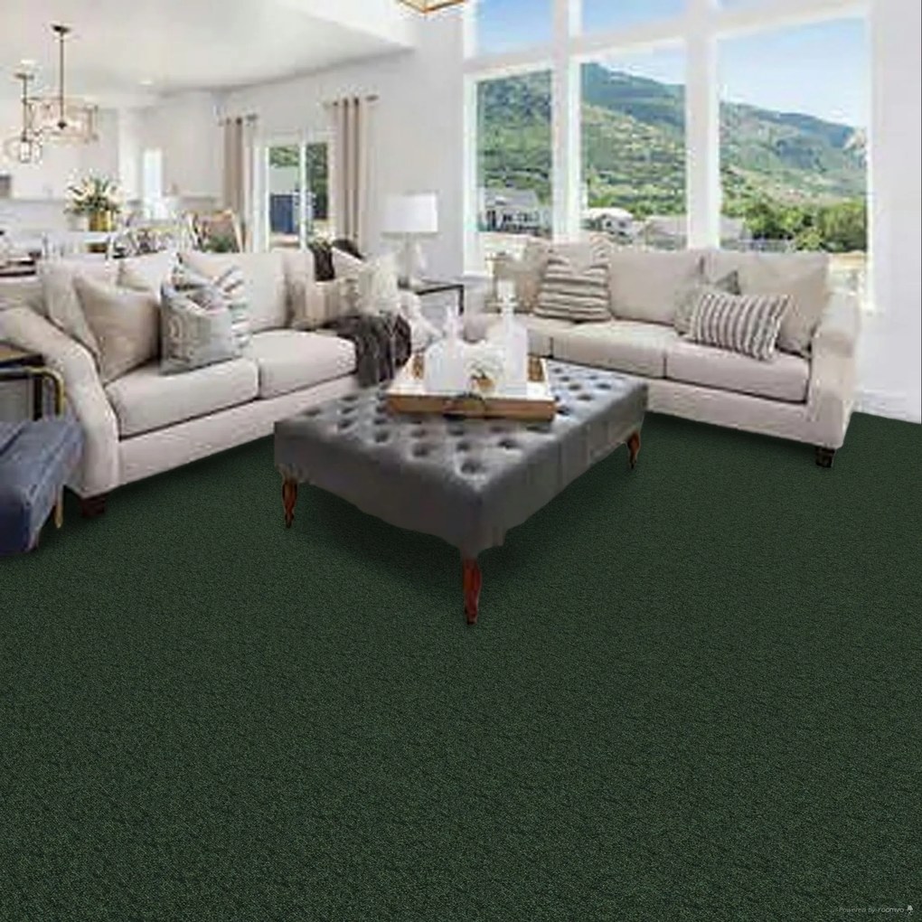 ITC, Metrážny koberec e-blitz 28, na mieru, šíře 4m, zelená, ab (mriežka), chodba / predsieň