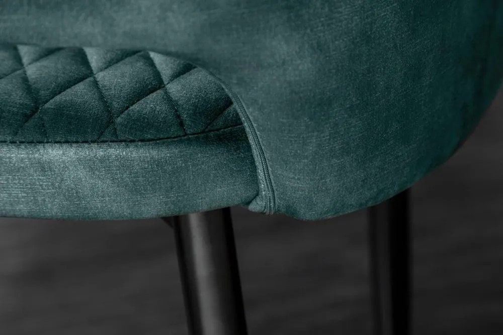 Invicta Interior - Elegantná stolička PARIS benzínová zamat