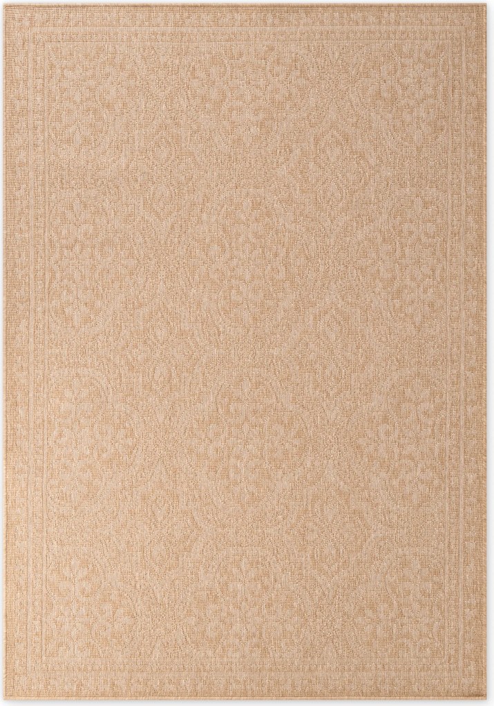 NORTHRUGS, AKCIA: 200x290 cm Kusový koberec Duet Rosel 106252 Beige/White - na von aj na doma, béžová, chodba / predsieň