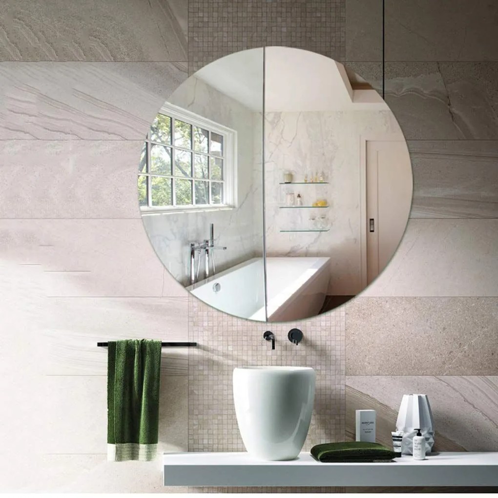 Tutumi, okrúhle zrkadlo bez rámu 50cm MR050, HOM-03697