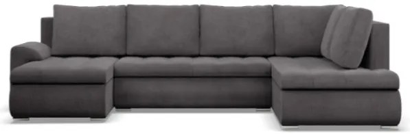 Sedacia súprava FORESTA Poso v tvare U, pravá tmavosivá