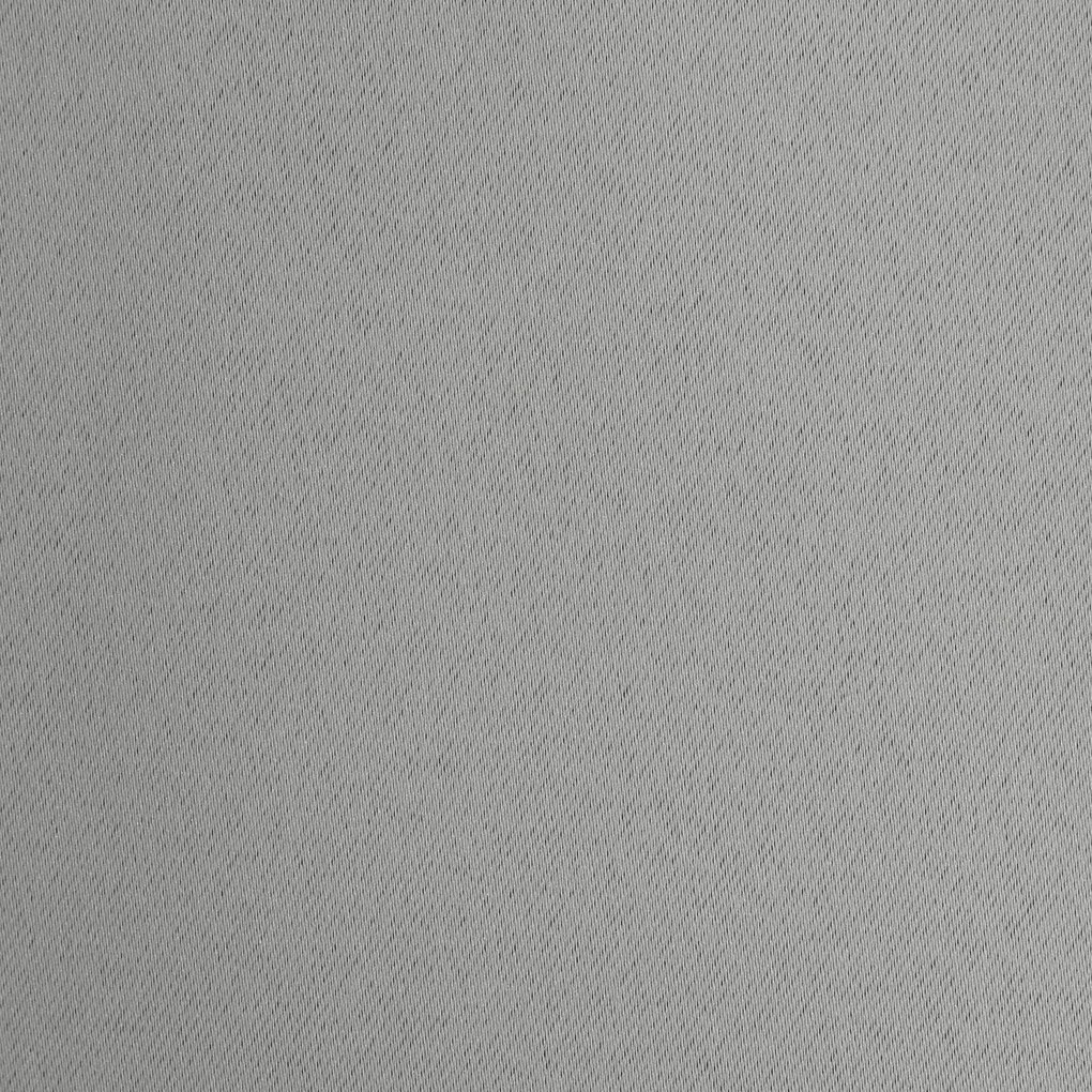 KRÁTKY ZATEMŇOVACÍ ZÁVES NA KRÚŽKOCH LOGAN 140X175 CM STRIEBORNÁ