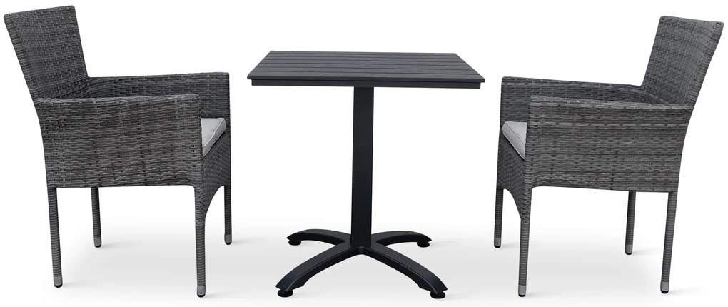 Balkónový set Ristorante + 2x ratanové kreslo Bali PREMIUM
