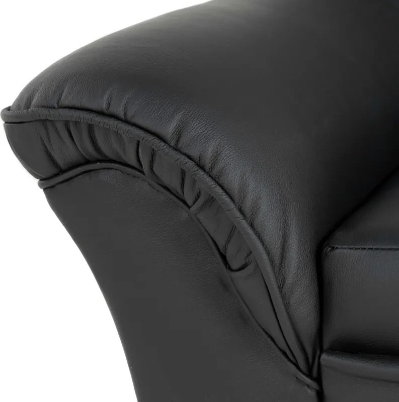 Kožené kreslo Dubaj LUX, šedá (U-25)