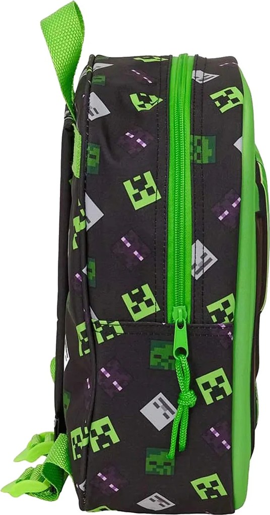 Detský 3D batôžtek pre predškolákov Minecraft – motív Creeper - 6L