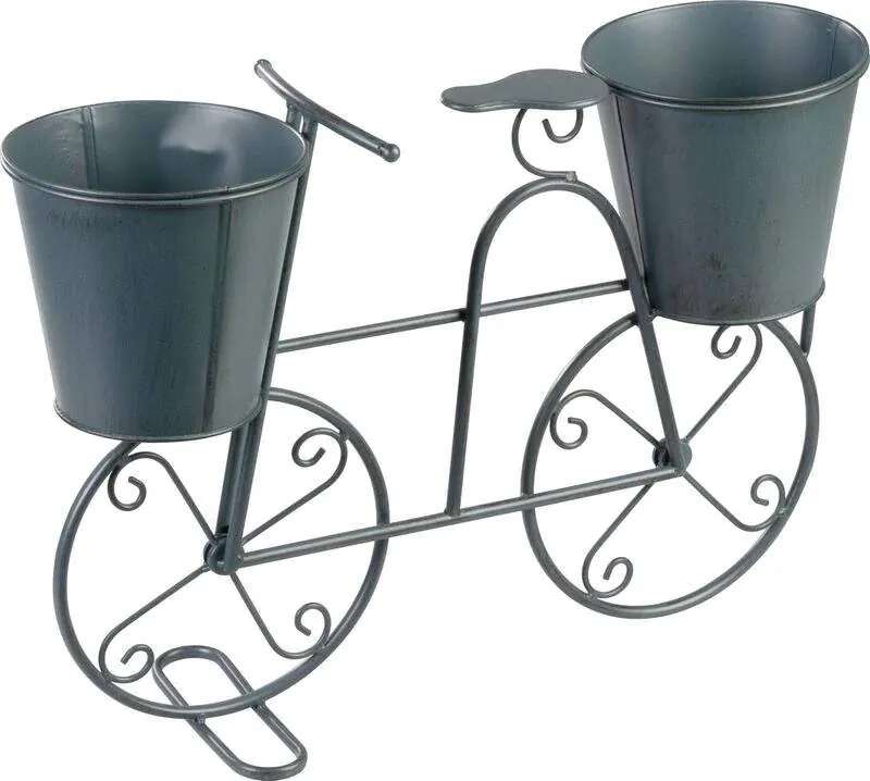 ST Plechový kvetináč bicykel 50x15x37cm