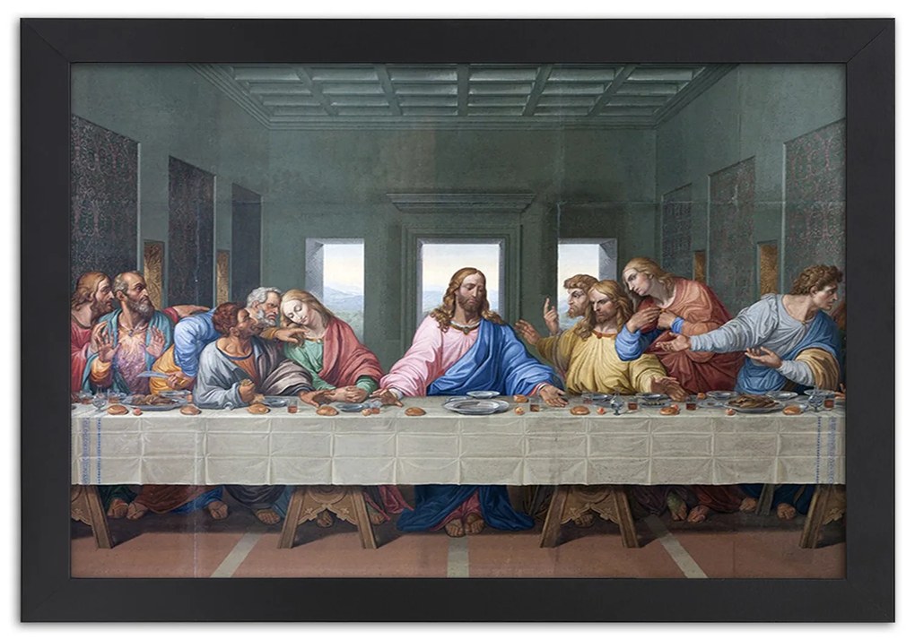 Gario Plagát Úryvok diela Posledná večera - Leonardo da Vinci, reprodukcia Farba rámu: Bez rámu, Rozmery: 45 x 30 cm