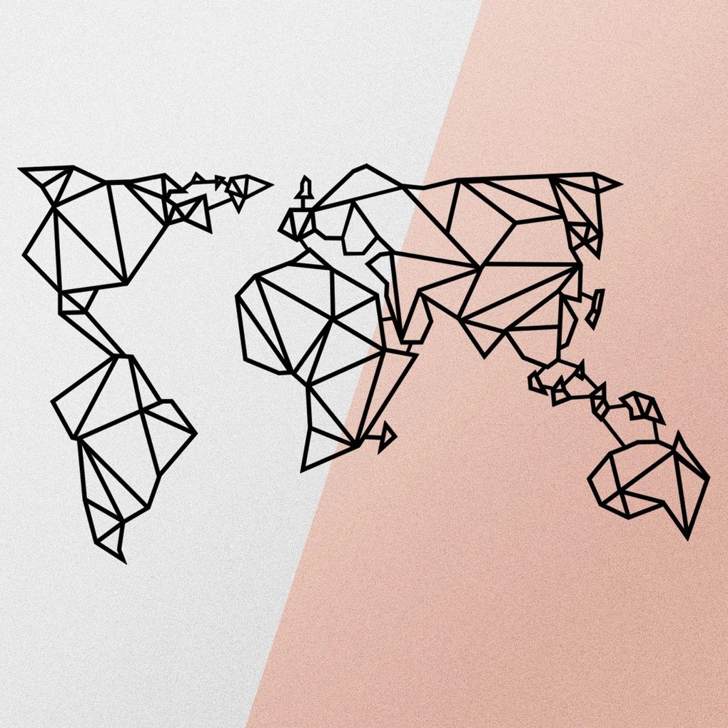 World Map Metal Decor 4
