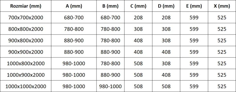 Mexen Exo, päťuholníkový výklopný sprchový kút 80 x 80 cm, číre sklo, zlatá, 812-080-080-50-00