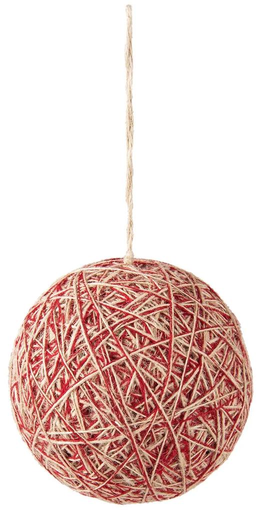 Textilné vianočné gule - Ø 12 * 12 cm