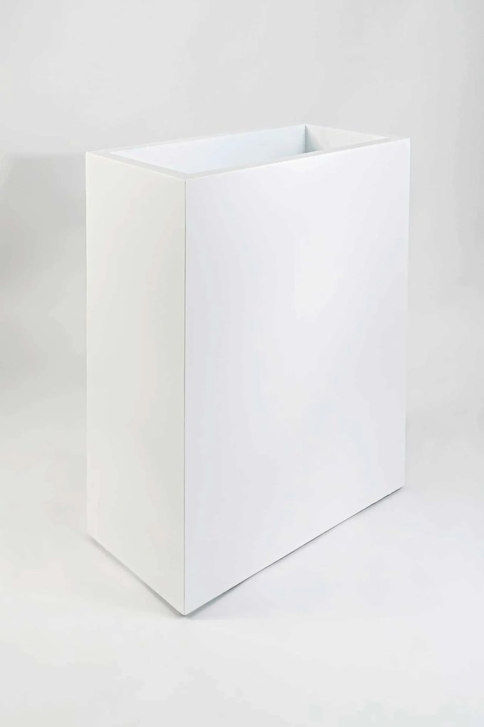 Interiérový kvetináč ELEMENTO, materiál MDF, šírka 60 cm, biely