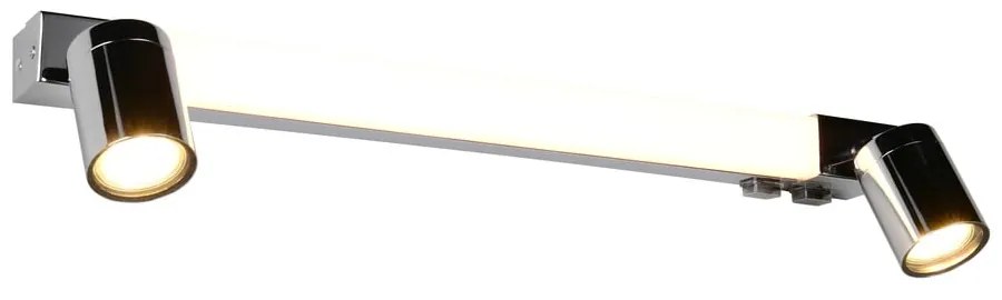 LED nástenné svietidlo v lesklo striebornej farbe Enrico – Trio