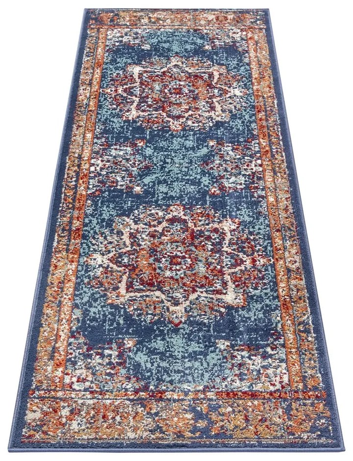 Tmavomodrý koberec behúň 80x240 cm Orient Maderno – Hanse Home