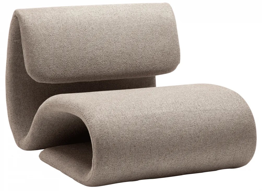 DUBNA ČALÚNENÉ LOUNGE KRESLO pebble grey